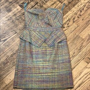 Trina Turk Multi Color Strapless Dress Size 4